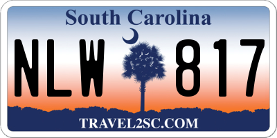 SC license plate NLW817