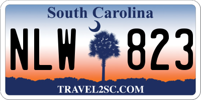 SC license plate NLW823