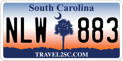 SC license plate NLW883
