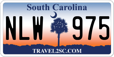 SC license plate NLW975