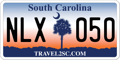 SC license plate NLX050