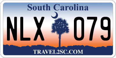 SC license plate NLX079