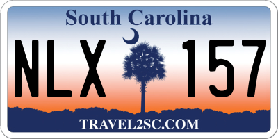 SC license plate NLX157