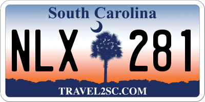 SC license plate NLX281