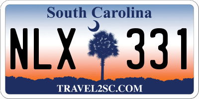 SC license plate NLX331
