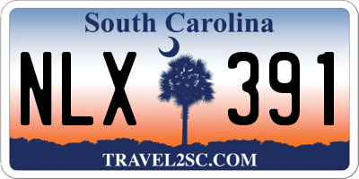 SC license plate NLX391