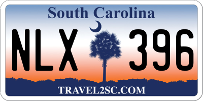 SC license plate NLX396
