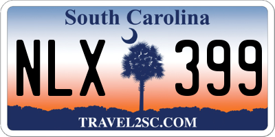 SC license plate NLX399