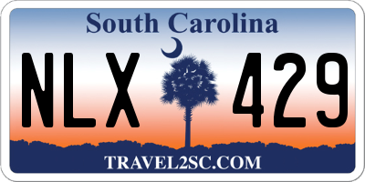 SC license plate NLX429