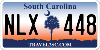 SC license plate NLX448