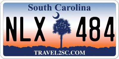SC license plate NLX484