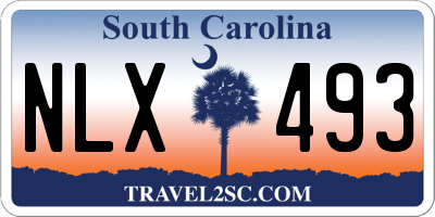 SC license plate NLX493