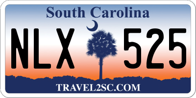 SC license plate NLX525