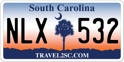 SC license plate NLX532