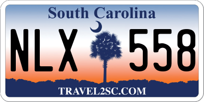 SC license plate NLX558