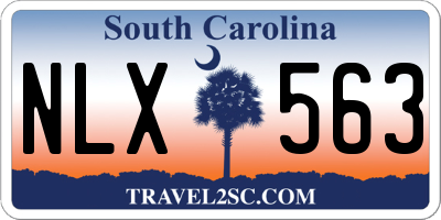 SC license plate NLX563