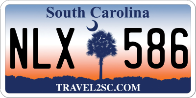 SC license plate NLX586