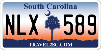 SC license plate NLX589