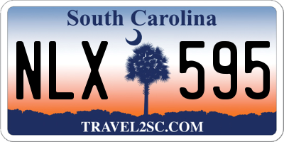 SC license plate NLX595