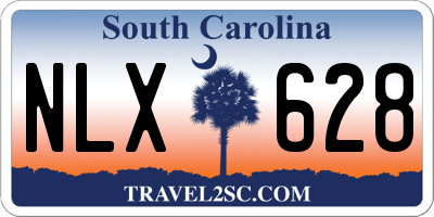 SC license plate NLX628