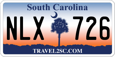 SC license plate NLX726