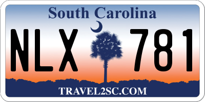 SC license plate NLX781