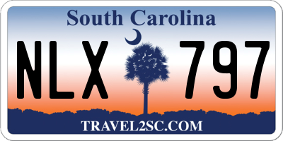 SC license plate NLX797