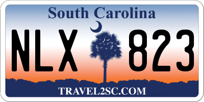 SC license plate NLX823