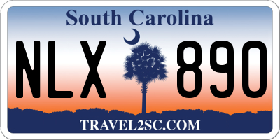 SC license plate NLX890
