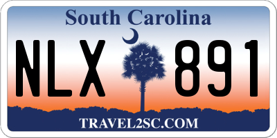 SC license plate NLX891