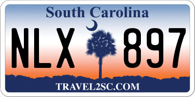SC license plate NLX897