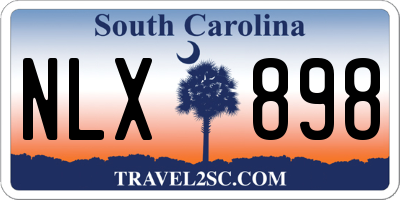 SC license plate NLX898