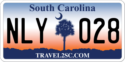SC license plate NLY028