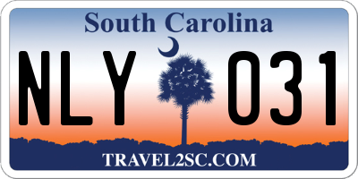 SC license plate NLY031