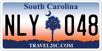 SC license plate NLY048