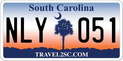 SC license plate NLY051