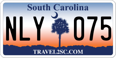 SC license plate NLY075