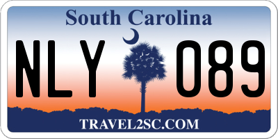 SC license plate NLY089