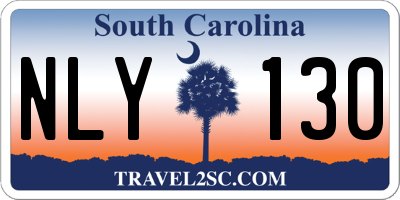 SC license plate NLY130