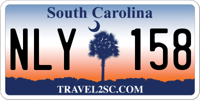 SC license plate NLY158