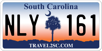 SC license plate NLY161
