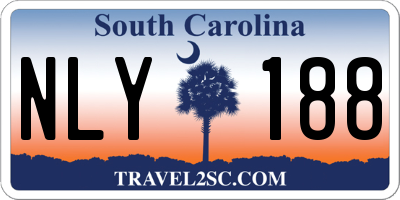 SC license plate NLY188