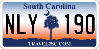 SC license plate NLY190