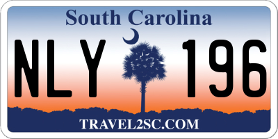 SC license plate NLY196