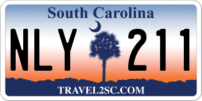 SC license plate NLY211