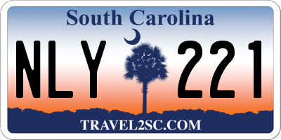 SC license plate NLY221