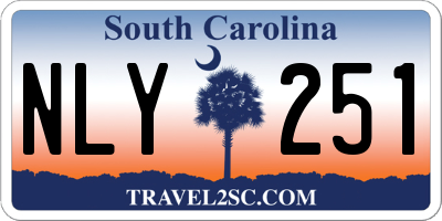 SC license plate NLY251