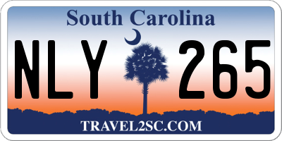 SC license plate NLY265