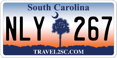 SC license plate NLY267
