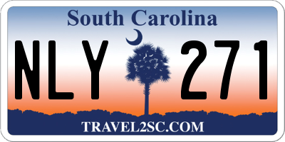 SC license plate NLY271